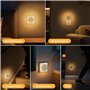 Suright Veilleuse LED [Lot de 2], Rétroéclairée avec Détecteur de Mouvement et Capteur Crépusculaire, Commande Tactile, Blanc Ch