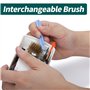 YIHUA 200C Nettoyeur de tête de fer à souder motorisé avec capteur infrarouge 6 brosses en laine de laiton adaptateur secteur 12