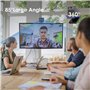 VIZOLINK W12S Webcam 4K 30FPS avec Deux Micro, Télécommande, Mise au Point Fixe, 4X Zoom, Grand Angle 85 °, Correction Lumière, 