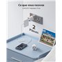 LENCENT 2X Adaptateur Prise Anglaise UK Angleterre France Adaptateur de Voyage Europe Francaise FR 2 Broches vers GB 3 Broches p