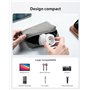 LENCENT 2X Adaptateur Prise Anglaise UK Angleterre France Adaptateur de Voyage Europe Francaise FR 2 Broches vers GB 3 Broches p