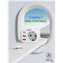LENCENT Adaptateur de Voyage Europe vers Afrique du Sud, avec 2 Ports USB QC3,0 + 1 USB C PD Voyage vers Afrique du Sud, Namibie