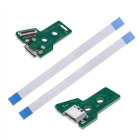 Create idea Lot de 2 câbles ruban JDS-055 et 12 broches compatibles avec manette sans fil PS4 Pro et PS4 Slim