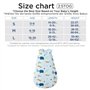 Duomiaomiao Gigoteuse d'hiver pour bébé - Tog 2,5 - 18 à 36 mois - 100 % coton - Couverture portable pour nouveau-né, éléphant