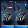 Gizmovine Emetteur Bluetooth Voiture, Transmetteur FM pour La Musique, Téléphone Kit Main Libre, Allume Cigare avec Prise USB C 