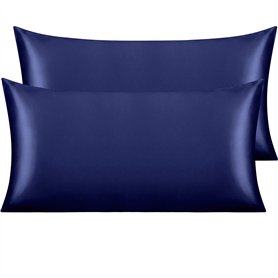 NTBAY Silk Satin Lot de 2 taies d'oreiller en Satin pour Cheveux et Peau avec Fermeture enveloppe