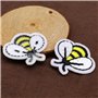 be in your mind 30PCS Abeille Fer sur Patchs Mignon Mini Brodé Coudre Fer sur Patchs pour Vêtements Chapeaux Sacs à Dos Jeans Ré