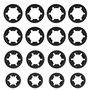 Be In Your Mind 30pcs Rondelles à Dents Internes Compatible avec Mac Allister Tondeuse à Gazon Rondelles de Blocage à Vitesse Ra