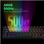 MONSGEEK FUN60 PRO Rapid Trigger Clavier de jeu avec précision RT 0,01 mm, 8000 Hz, clavier de jeu filaire RVB 60 % avec commuta