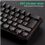 MONSGEEK FUN60 PRO Rapid Trigger Clavier de jeu avec précision RT 0,01 mm, 8000 Hz, clavier de jeu filaire RVB 60 % avec commuta