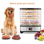 Déshydrateur alimentaire 400 W avec régulateur de température, déshydrateur sans BPA pour aliments, viande, fruits et légumes, 8