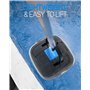 Robot Piscine sans Fil pour Piscine Hors Sol Jusqu'à 80m², Double Filtration et Stationnement Automatique | Double Motorisation 