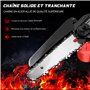 Mini Tronconneuse a Batterie Tronçonneuse - 800W Coupe Branche Électrique Scie Sans Fil petite Elageuse Chainsaw 6 Pouces avec 2