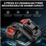 Mini Tronconneuse a Batterie Tronçonneuse - 800W Coupe Branche Électrique Scie Sans Fil petite Elageuse Chainsaw 6 Pouces avec 2