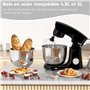 5L + 5L Deux Bols en Acier Inoxydable