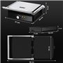 YASHE Grille-Panini Électrique 2000W – Appareil à Croque-Monsieur 4 Tranches – Grill Électrique à Ouverture 180° – Température R