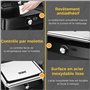 YASHE Grille-Panini Électrique 2000W – Appareil à Croque-Monsieur 4 Tranches – Grill Électrique à Ouverture 180° – Température R