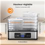 5 Plateaux En Acier Inoxydable