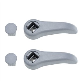 2pcs Poignées de Levier de Réglage de Siège 7701209658 7701470827 Compatible avec Renault Clio II 1998-2008/ Twingo 1993-2007 Aj
