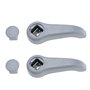 2pcs Poignées de Levier de Réglage de Siège 7701209658 7701470827 Compatible avec Renault Clio II 1998-2008/ Twingo 1993-2007 Aj