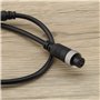 Câble femelle à 4 broches vers RCA avec adaptateur RCA mâle vers fiche et câble d'alimentation de 5,5 x 2,1 mm pour signaux audi