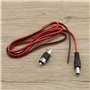 Câble femelle à 4 broches vers RCA avec adaptateur RCA mâle vers fiche et câble d'alimentation de 5,5 x 2,1 mm pour signaux audi
