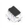 Create idea OPA2134PA Lot de 4 amplificateurs opérationnels 8 broches pour intégrateurs Crossover Networks Multimédia Audio 20 V