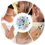Romon Lot de 4200 Perles Heishi, Perles D'argile PolymèRe De 6 Mm, Colorées Perles Plates Pour Bricolage Chocker Collier Bracele
