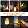 Romon Lampe de Chevet, Veilleuse Enfant LED Lampe d'Ambiance Chambre Lampe Nuit Tactile avec 13 Couleurs, Rechargeable, Lampe de