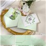 50 Pièces Papier Kraft Enveloppes 120 g/m² Mini Enveloppes Couleur Petite Élégantes Carte Enveloppe Mariage po