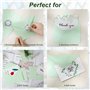 Romon Enveloppes, 50 Pièces Papier Kraft Enveloppes 120 g/m² Mini Enveloppes Couleur Petite Élégantes Carte Enveloppe Mariage po