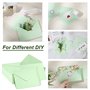 Romon Enveloppes, 50 Pièces Papier Kraft Enveloppes 120 g/m² Mini Enveloppes Couleur Petite Élégantes Carte Enveloppe Mariage po