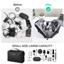 Romon Sac de Rangement Câble, Sac Électronique Tech Pouch Électronique Pochette Câble de Voyage, Sac Trousse Portable Organisate