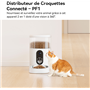 Distributeur de croquettes connecté + Caméra connectée IMOU