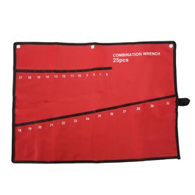Be In Your Mind Sac à outils multi-poches 25 poches Sac de rangement pour outils de quincaillerie Clé à molette Sac de rangement