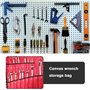 Be In Your Mind Sac à outils multi-poches 25 poches Sac de rangement pour outils de quincaillerie Clé à molette Sac de rangement