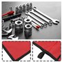 Be In Your Mind Sac à outils multi-poches 25 poches Sac de rangement pour outils de quincaillerie Clé à molette Sac de rangement