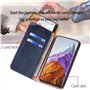 LINER Housse Folio en Cuir pour Oppo Reno 4 Pro 5G (Reno4 Pro) Coque, Premium PU/TPU Flip Étui Portefeuille avec Fentes pour Car