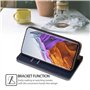 LINER Housse Folio en Cuir pour Oppo Reno 4 Pro 5G (Reno4 Pro) Coque, Premium PU/TPU Flip Étui Portefeuille avec Fentes pour Car