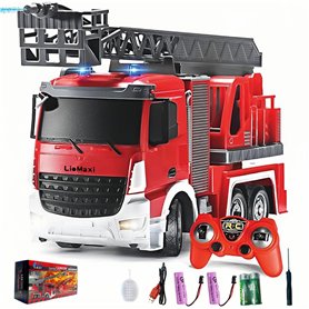 LioMaxi Échelle 1:24 télécommandée Jouet camion pompier