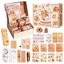 Trousse Capybara Kawaii Papeterie Set: Ensemble avec Crayons Autocollants Taille Crayon - Coffret Cadeau Enfants