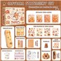 Trousse Capybara Kawaii Papeterie Set: Ensemble avec Crayons Autocollants Taille Crayon - Coffret Cadeau Enfants