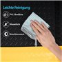 tonchean Tapis anti-fatigue 92 x 152 cm - Tapis de travail ergonomique en mousse PVC - Pour banc de garage - Noir et jaune