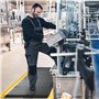 tonchean Tapis anti-fatigue 92 x 152 cm - Tapis de travail ergonomique en mousse PVC - Pour banc de garage - Noir et jaune