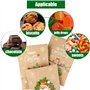 48Pcs Mini Enveloppe Noël 48Pcs Autocollant Pochette en Kraft Sac Cadeau Merry Christmas Joyeux Noël Sachet pour Petit Cadeau Bo