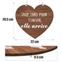 Pancarte de Mariage Rigolote “Trop tard pour t'enfuir,elle arrive” Panneau en Bois avec Ruban Décoration Humour pour Demoiselle 
