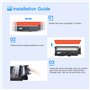 LxTek 117A Compatible Cartouche de Toner Remplacement pour HP 117A W2070A W2071A W2072A W2073A pour HP Color Laser MFP 178nw 178