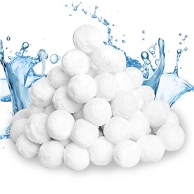 Flow fire 700g Balles Filtrantes, Réutilisables de Boules de Filtre de Piscine Équivalent à 27 kg de Filtre à Sable, Balles Filt Flow fire 700g Balles Filtrantes