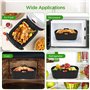 VINATO Moules Silicone Air Fryer 2 Pièces, 19x14x7cm Accessoires pour Ninja Double Stack XL 9.5L SL400EU (SL400UK/AF400UK/AF300U