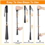Cozary Chausse Pied Long,Telescopique 43-85 cm,Chausse Pieds Long Manche en Plastique, Chausse-pied Long, Chaussé Pied Manche Lo